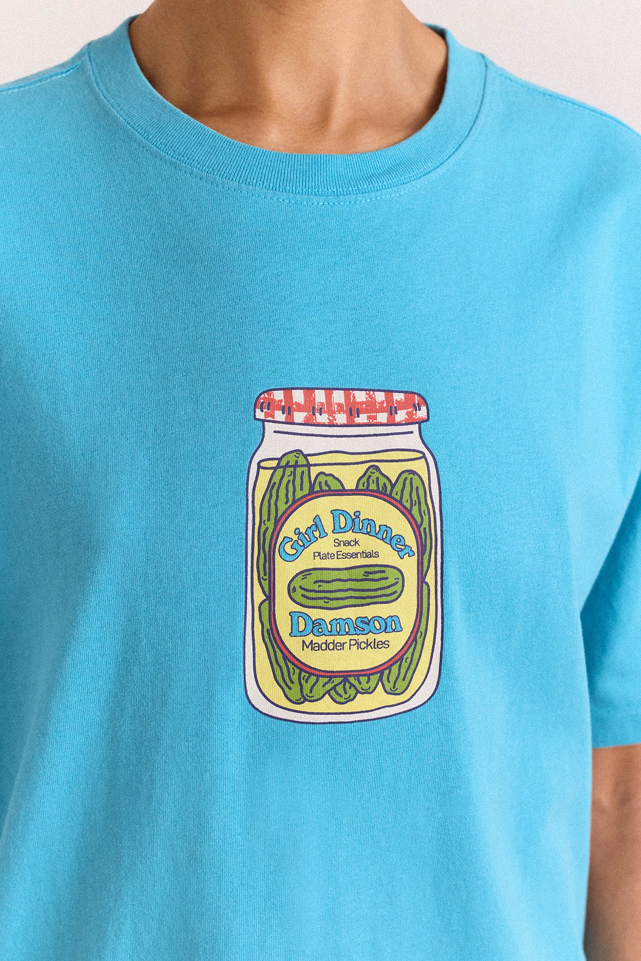 Snack Plate Graphic Tee - Blue - Image 6