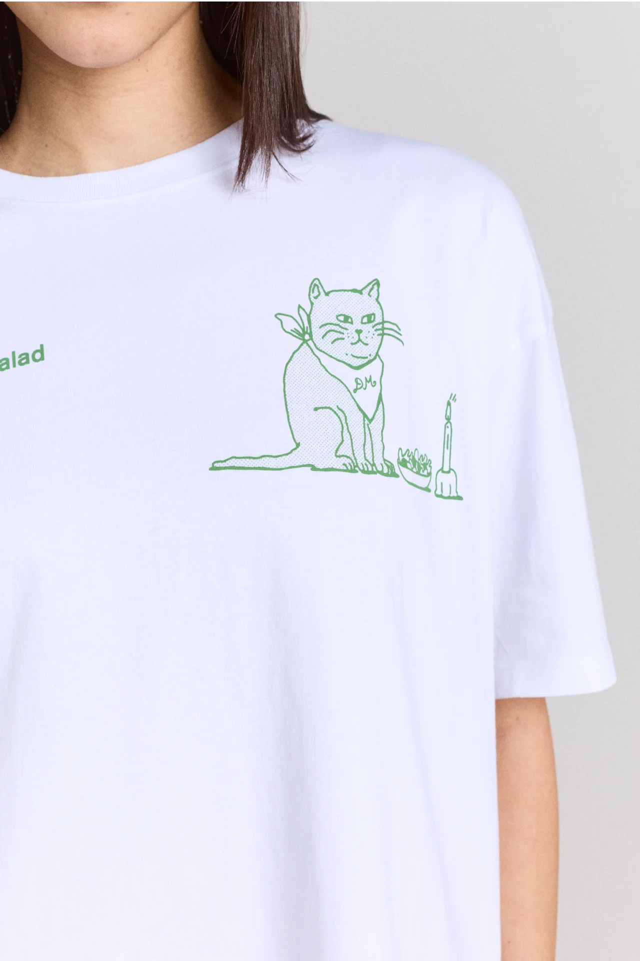 Solo Salad Graphic Tee - White - Image 7