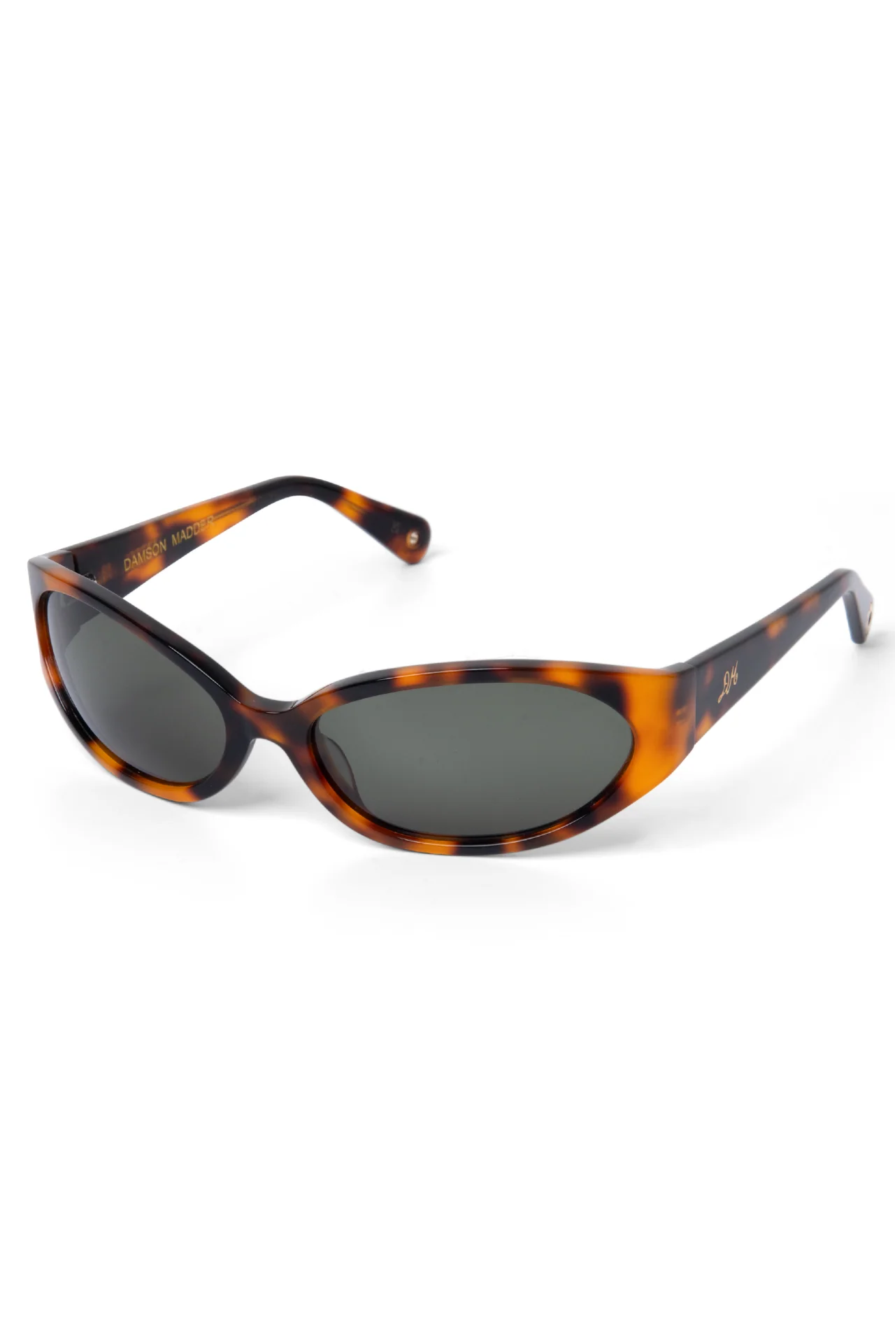 Sporty Wrap Around Sunglasses - Tort - Image 2