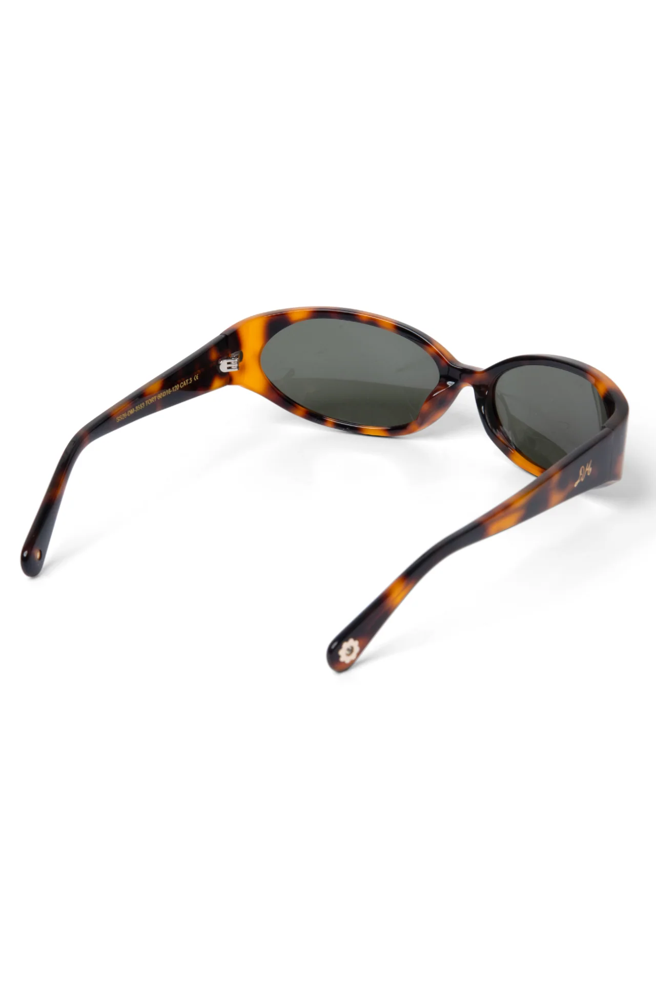 Sporty Wrap Around Sunglasses - Tort - Image 5