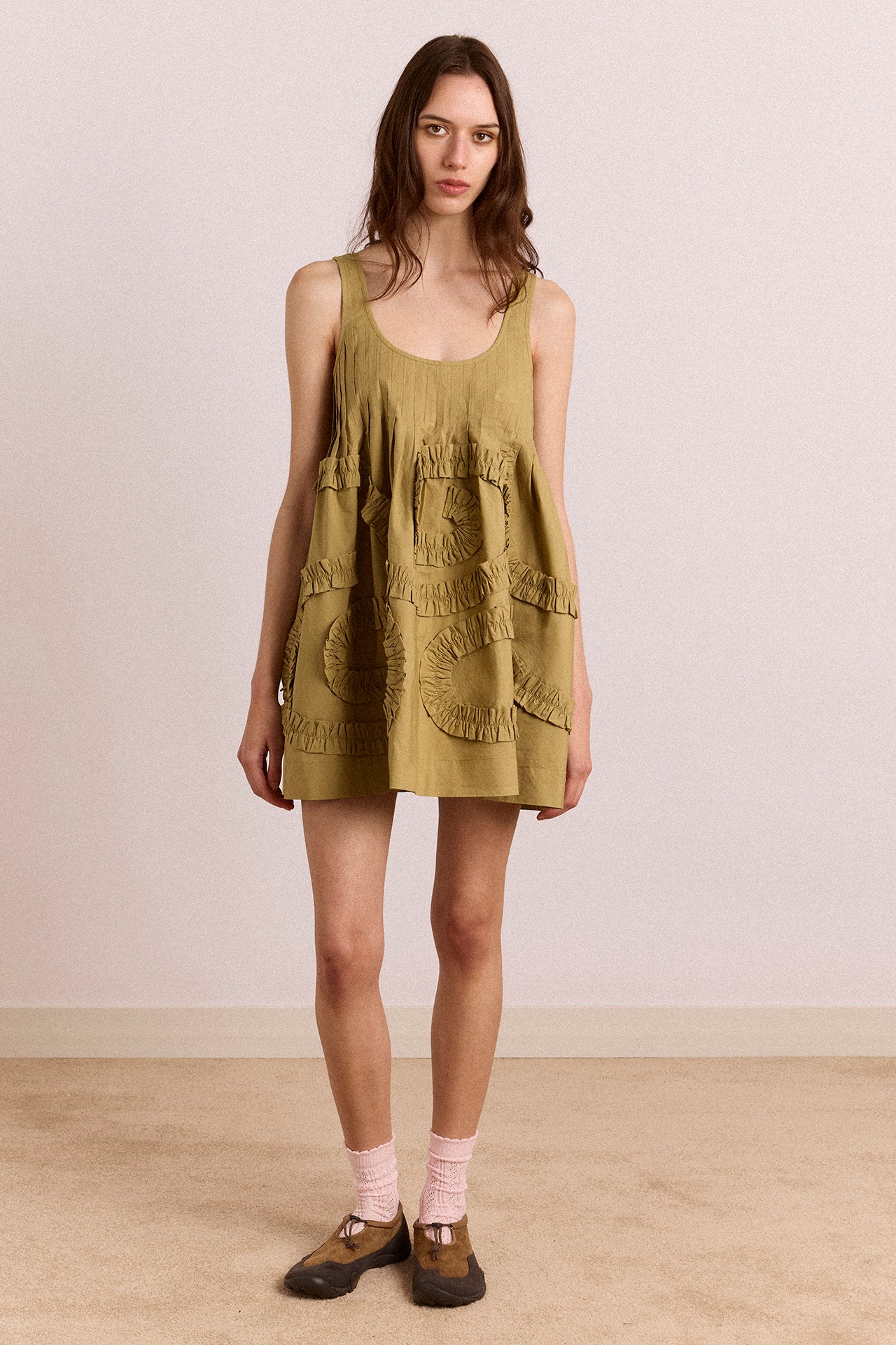 Stella Mini Dress - Green - Image 3