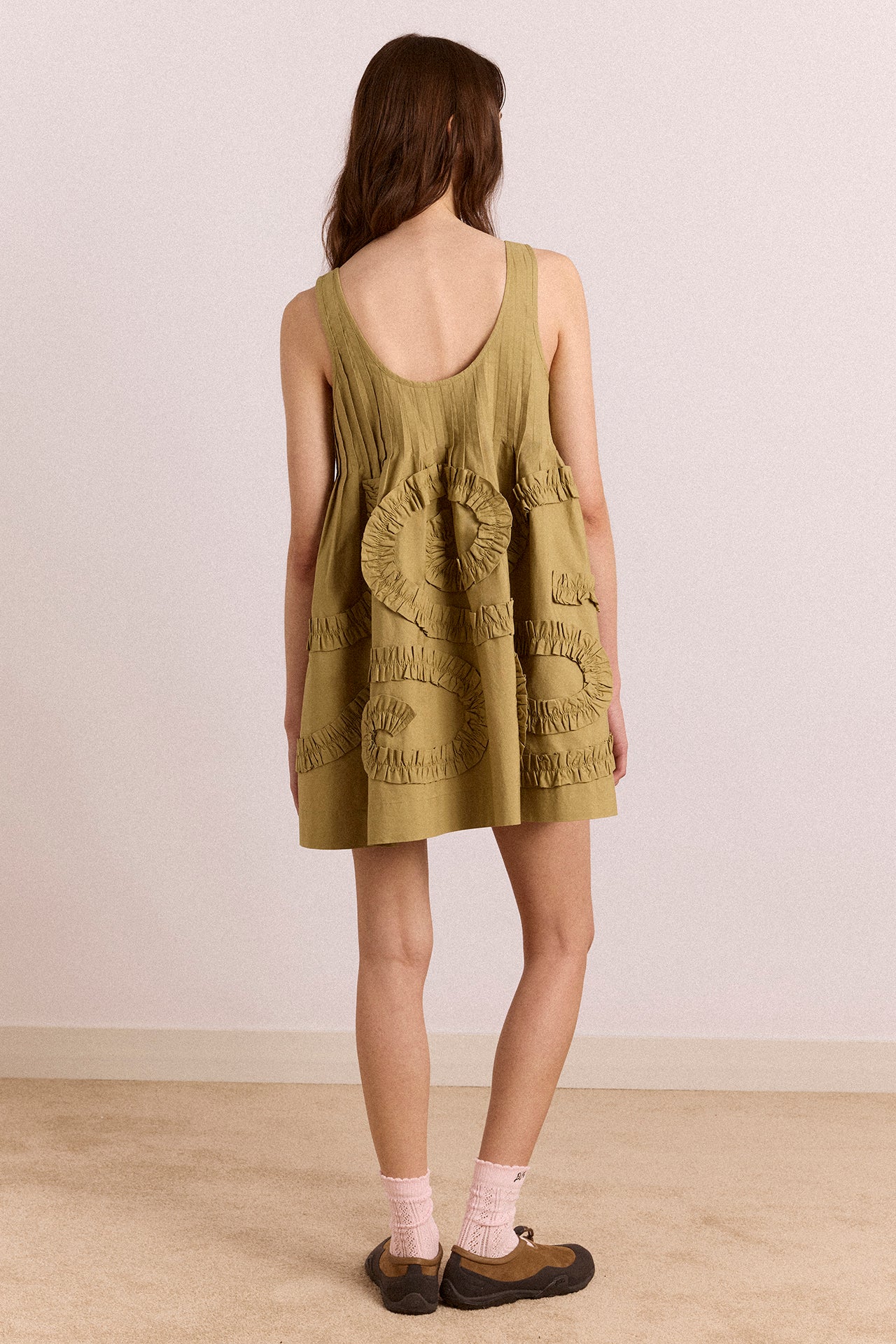 Stella Mini Dress - Green - Image 4