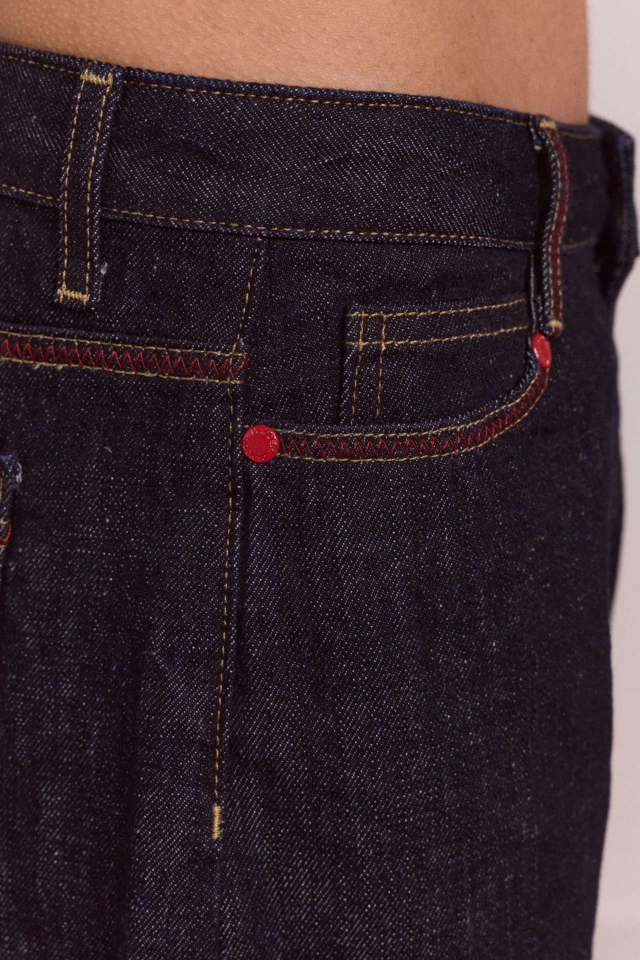 Straight Leg Montana Turn Up Jean -Indigo Selvedge - Image 10