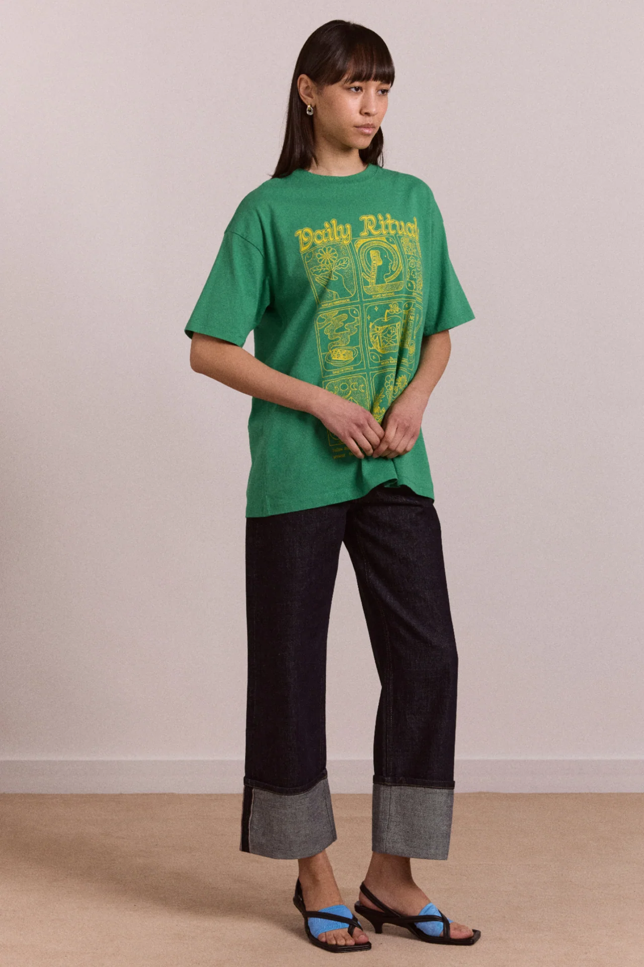 Straight Leg Montana Turn Up Jean -Indigo Selvedge - Image 3