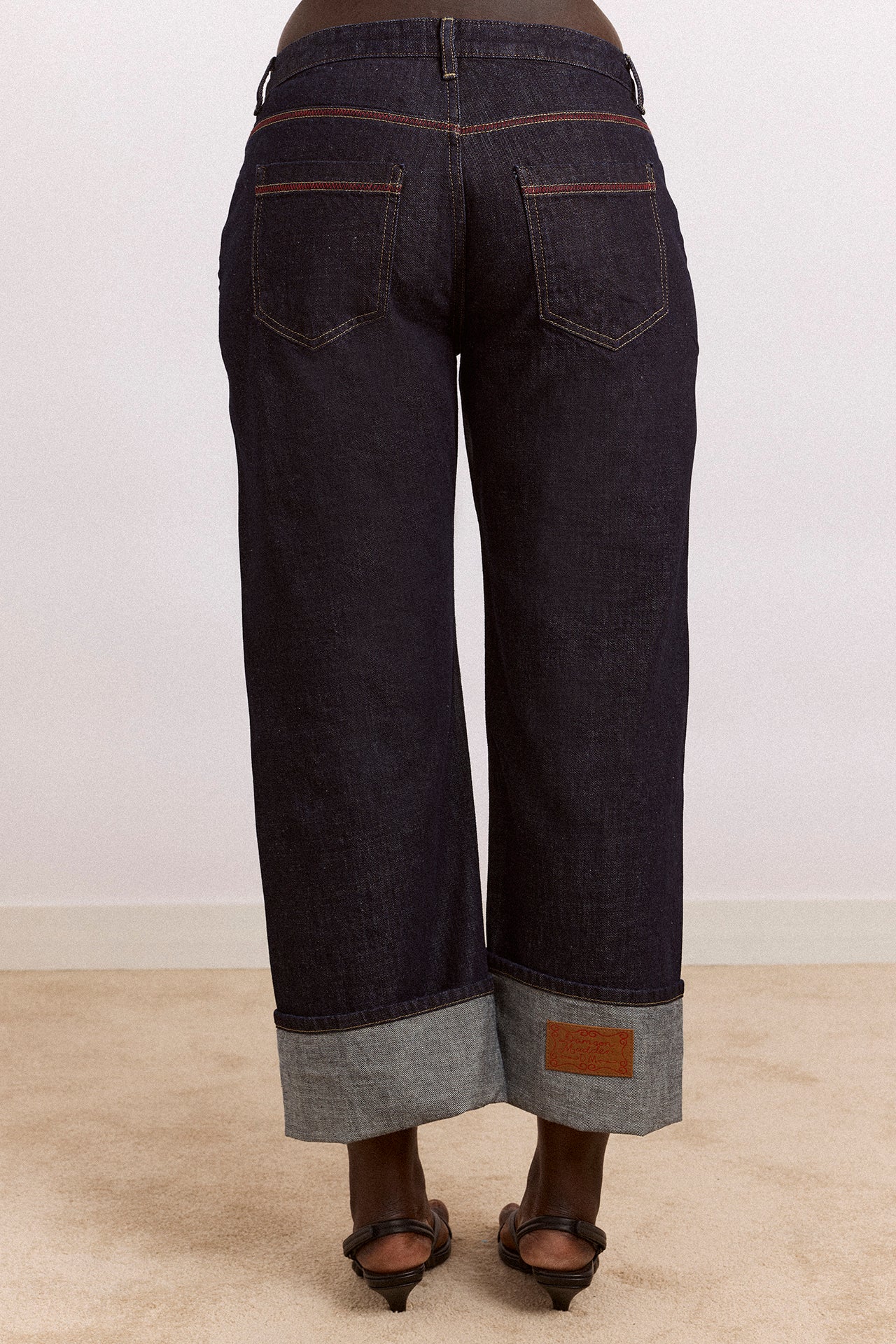 Straight Leg Montana Turn Up Jean -Indigo Selvedge - Image 6