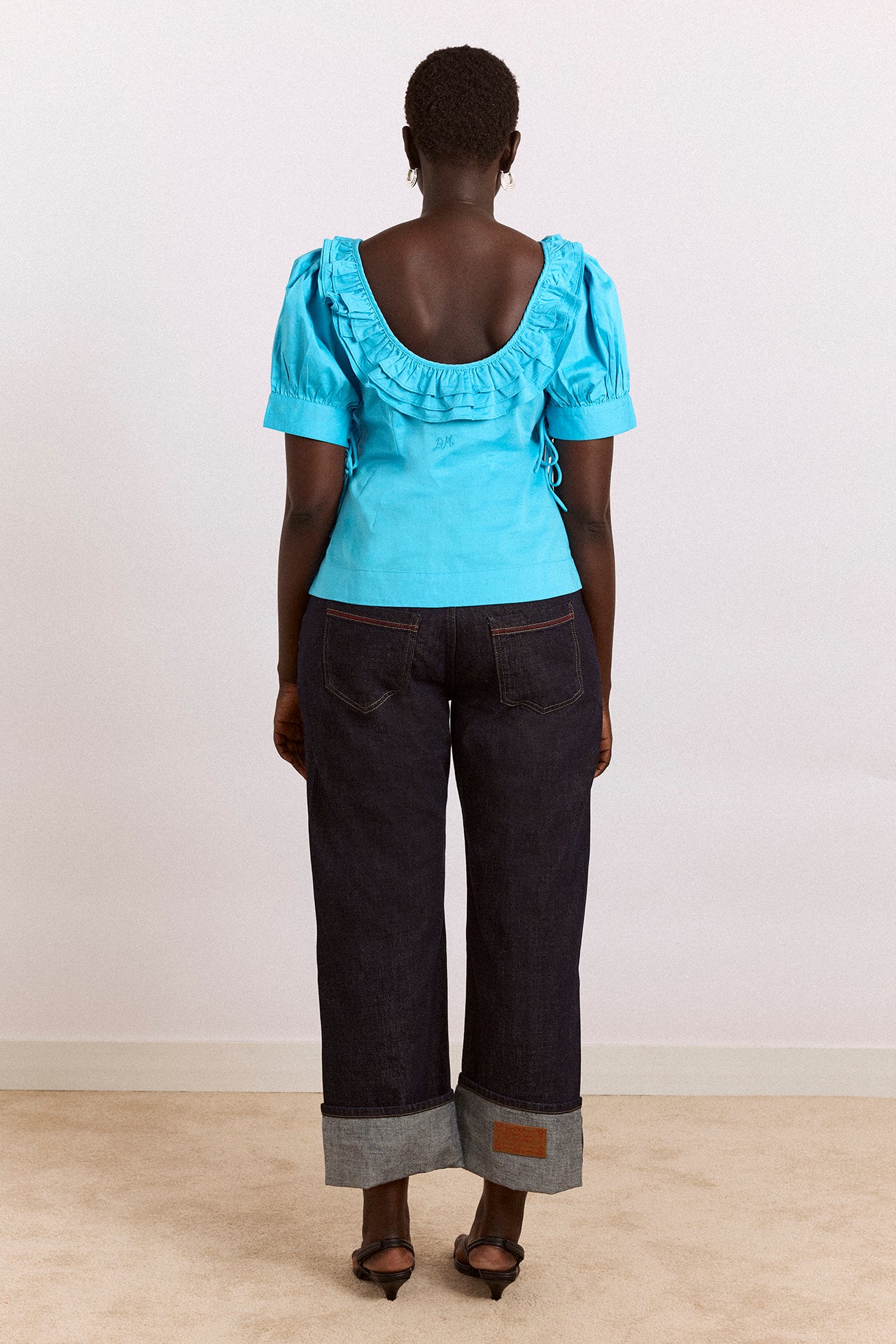 Straight Leg Montana Turn Up Jean -Indigo Selvedge - Image 7