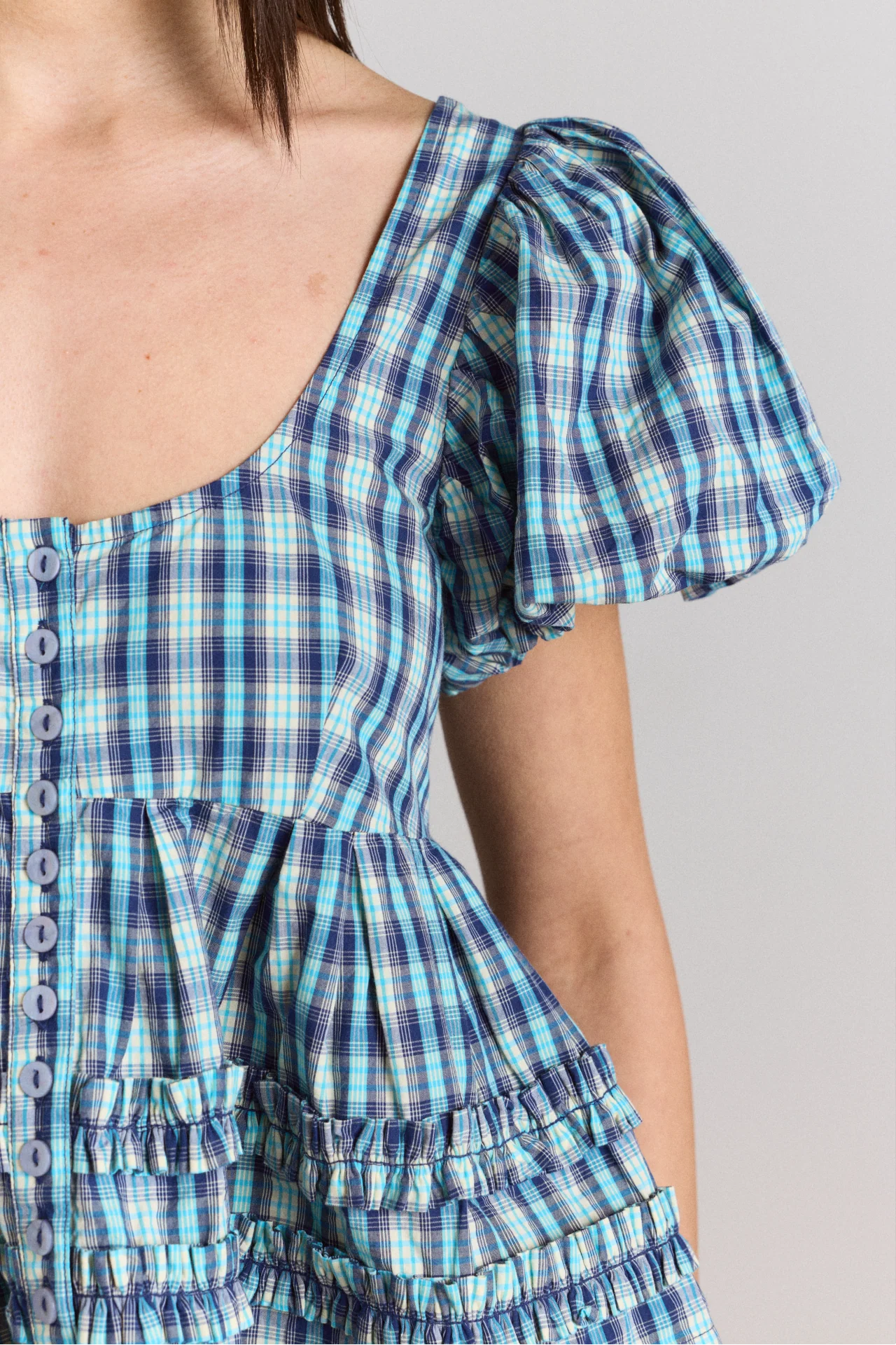 Summer Joy Blouse- Tomboy Check - Image 11