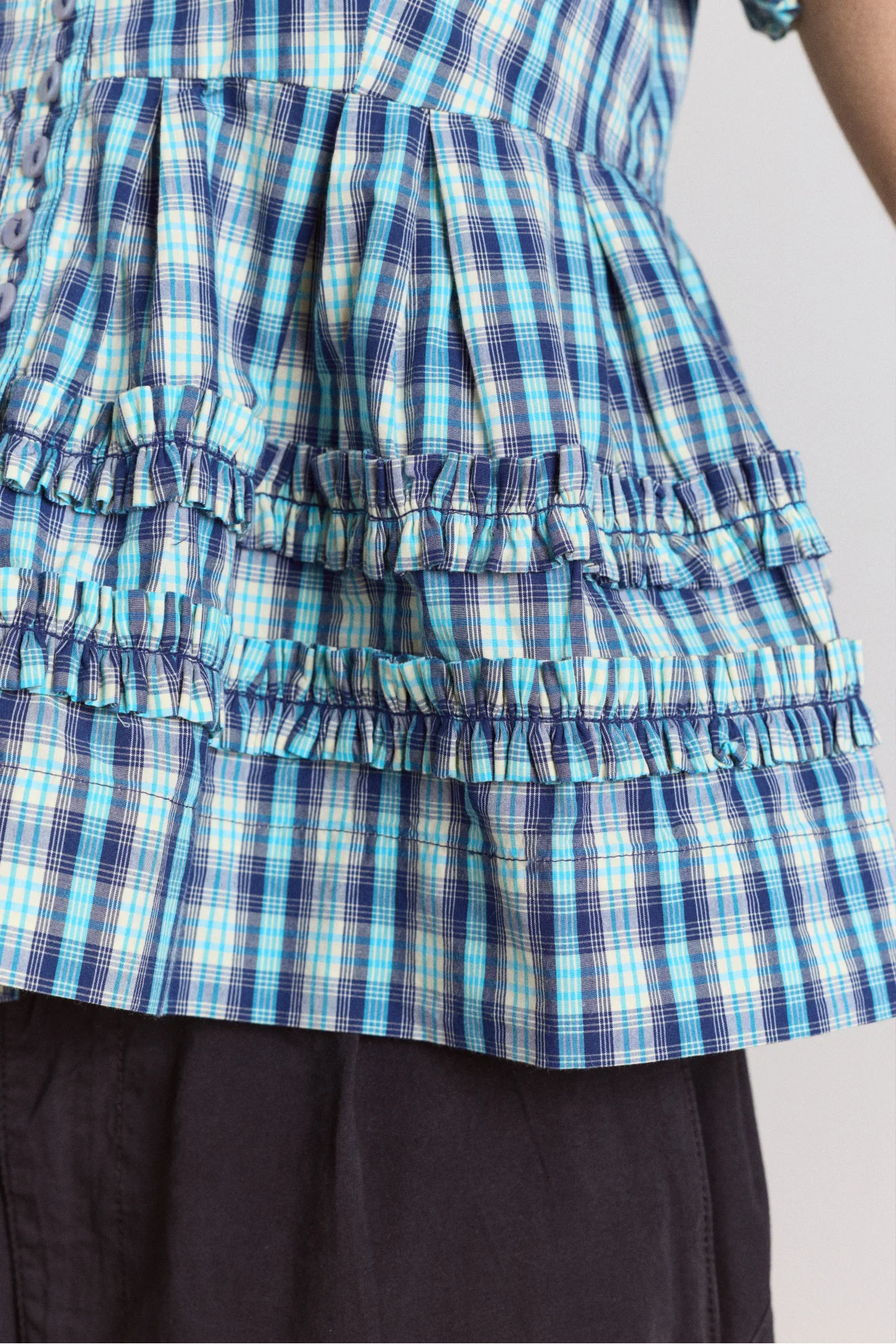 Summer Joy Blouse- Tomboy Check - Image 12