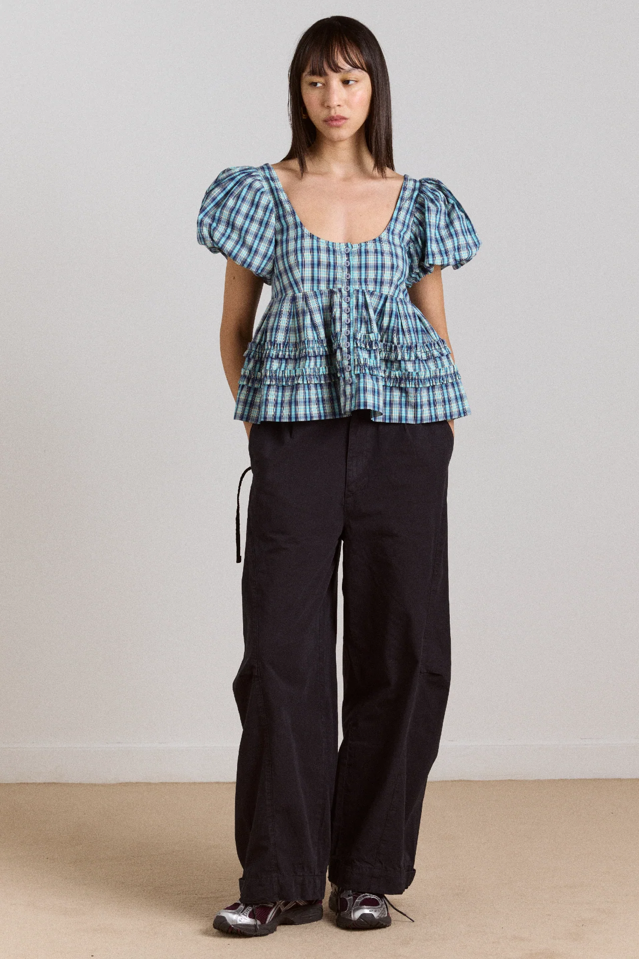 Summer Joy Blouse- Tomboy Check - Image 4
