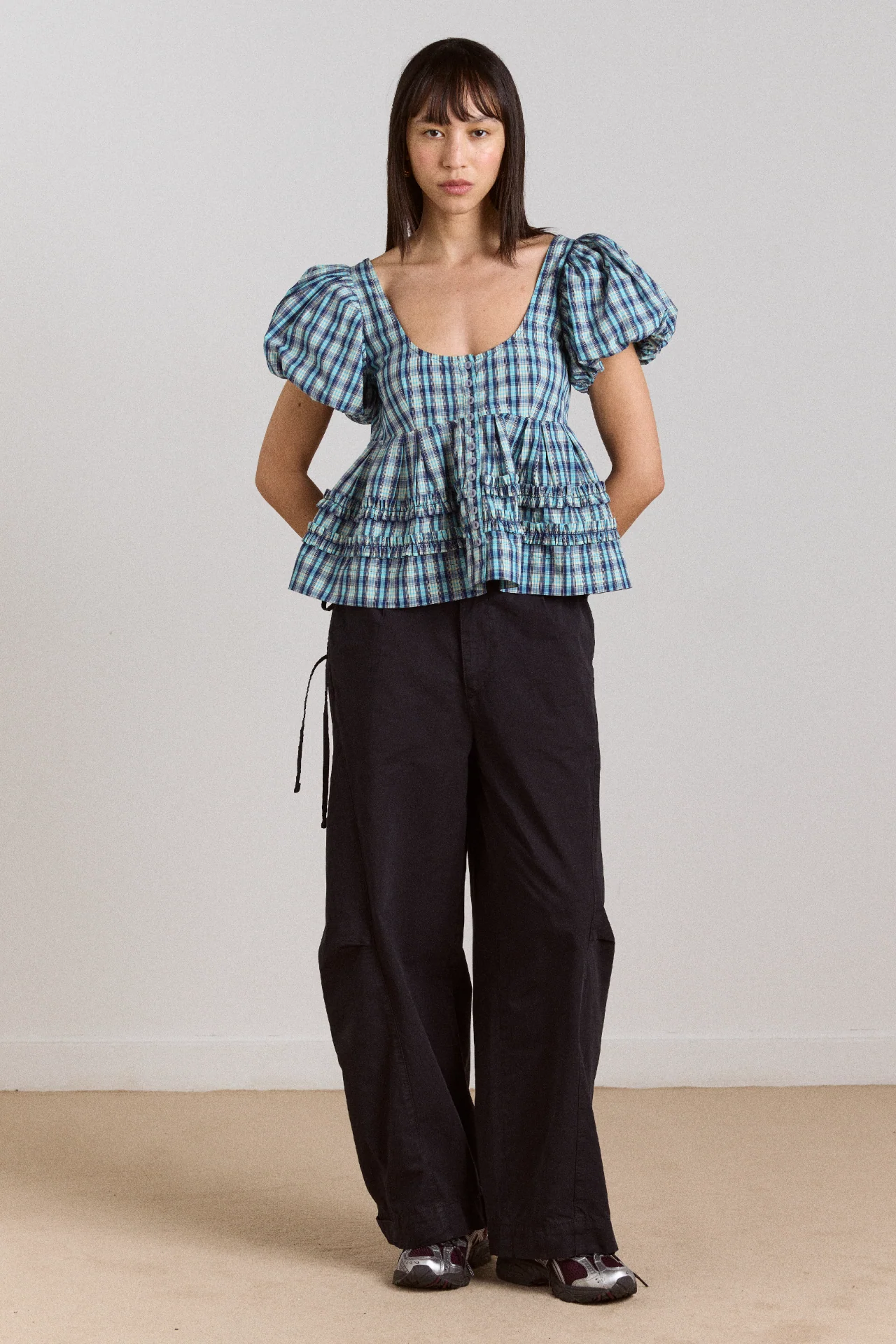 Summer Joy Blouse- Tomboy Check - Image 5