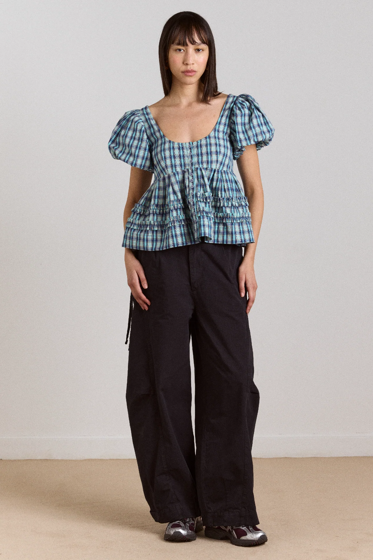 Summer Joy Blouse- Tomboy Check - Image 6