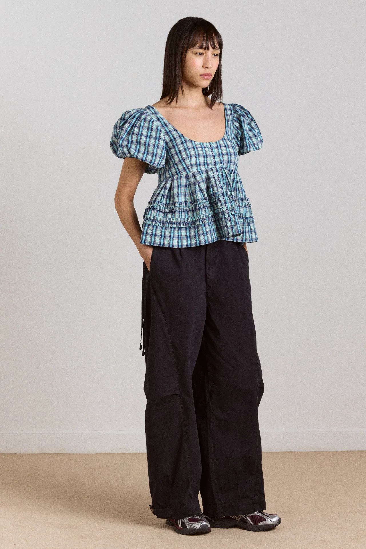 Summer Joy Blouse- Tomboy Check - Image 7