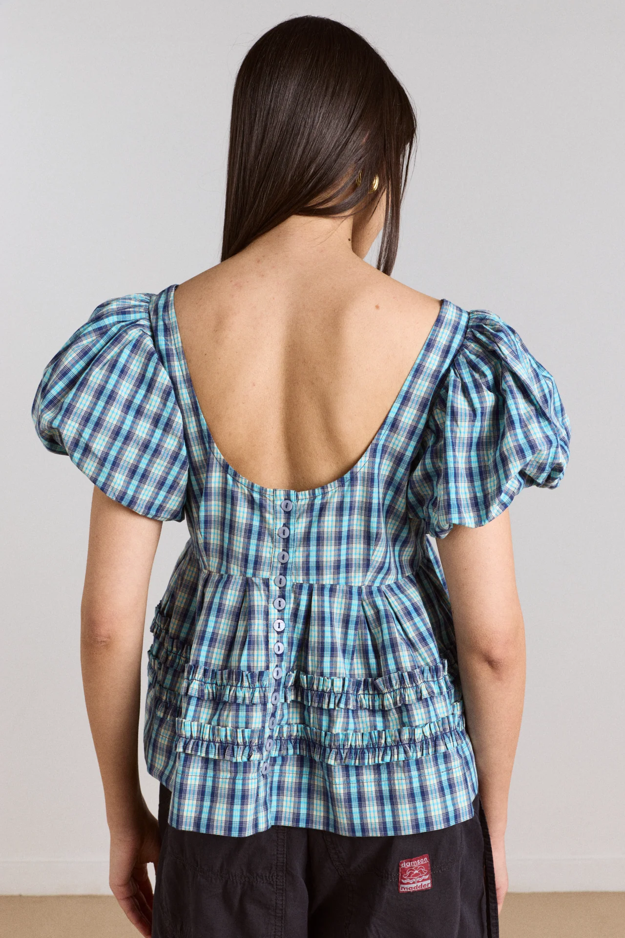 Summer Joy Blouse- Tomboy Check - Image 9