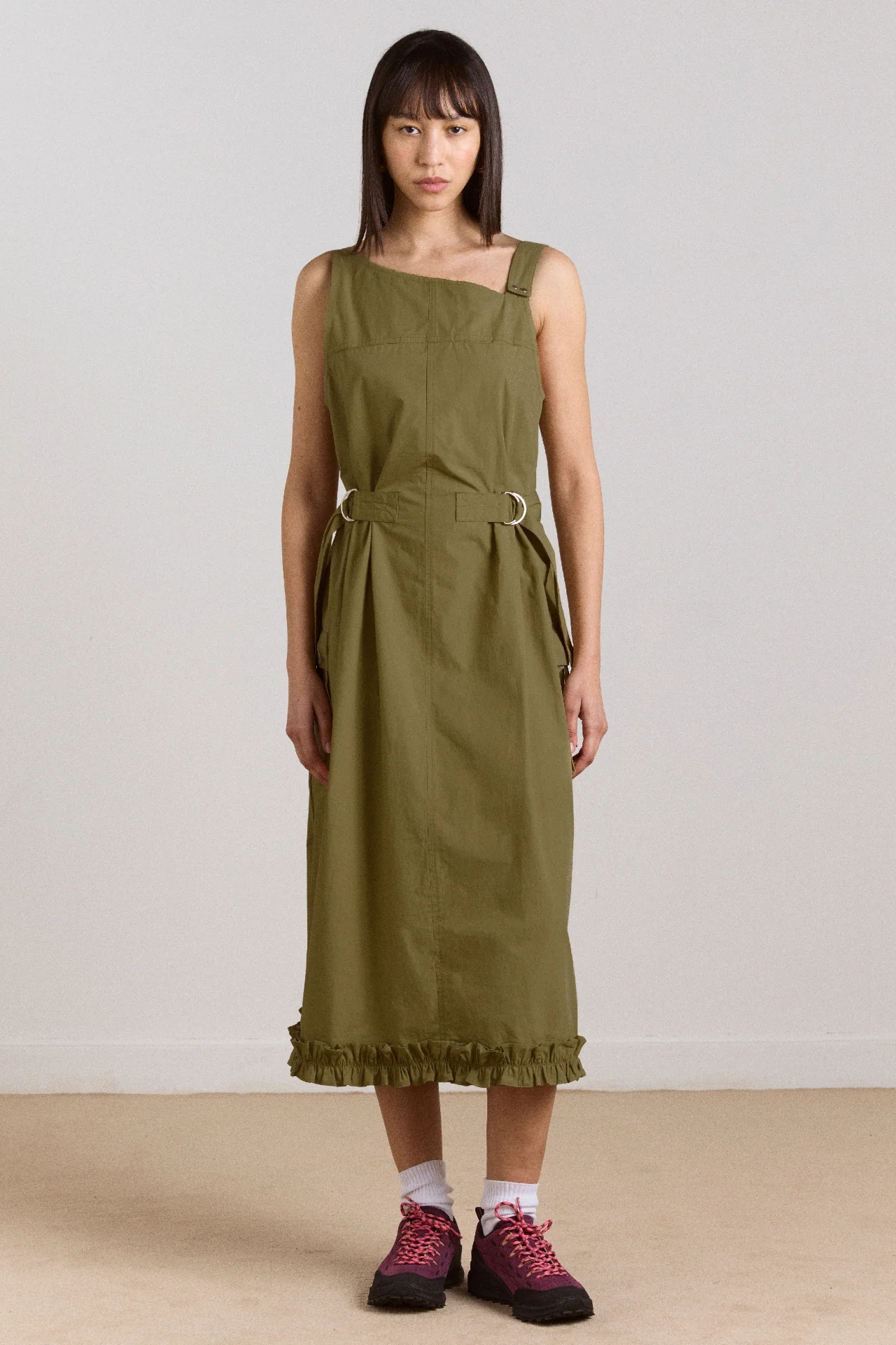 Tate Midi Dress - Olive - Image 5
