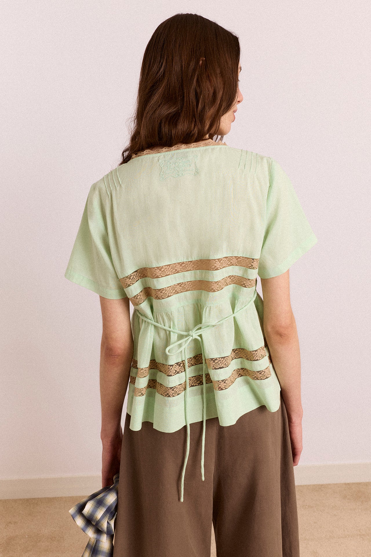 Tilda Lace Blouse - Mint - Image 4