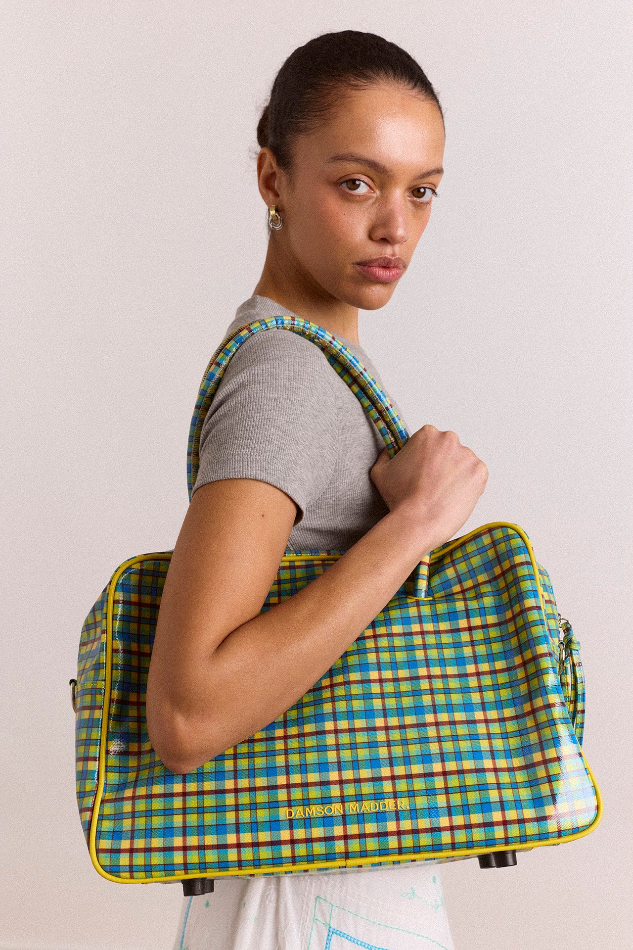 Truro Coated Holdall - Zesty Check - Image 4