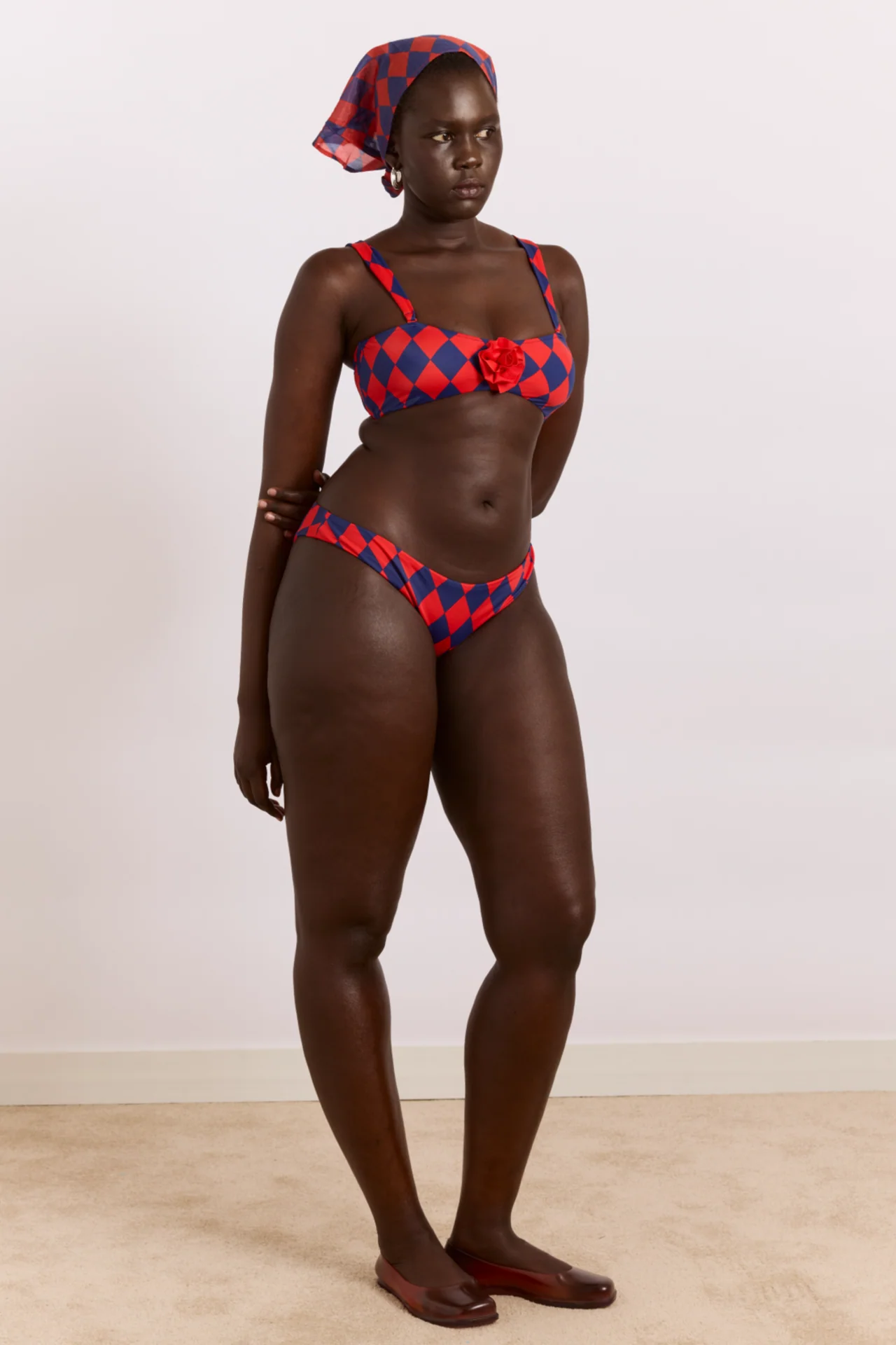 Wren Bikini Bottom - Harlequin Print - Image 15
