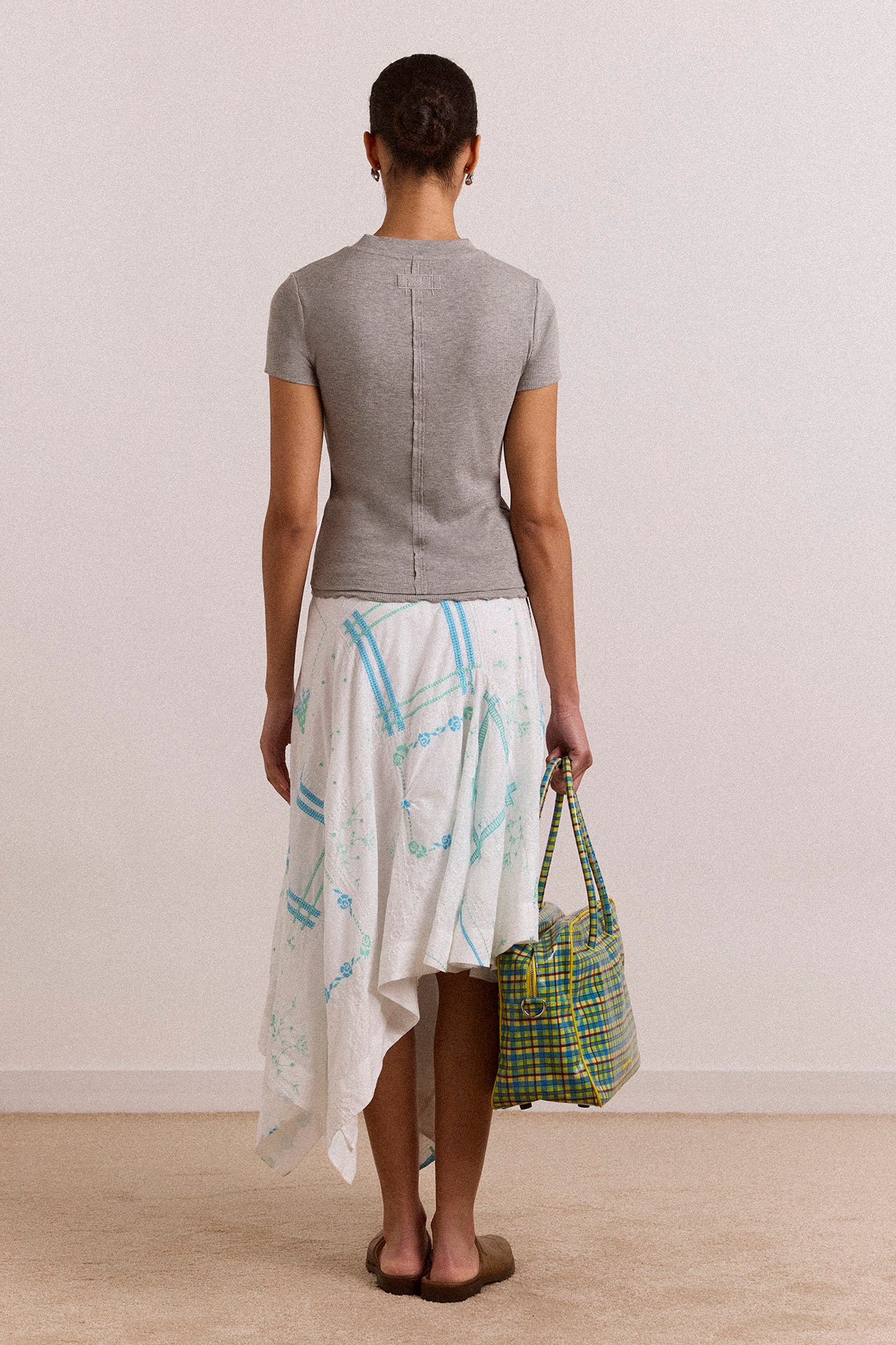 Zola Short Sleeve Tee - Grey Marl - Image 5